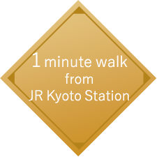 1 minute walk from JR Kyoto Station